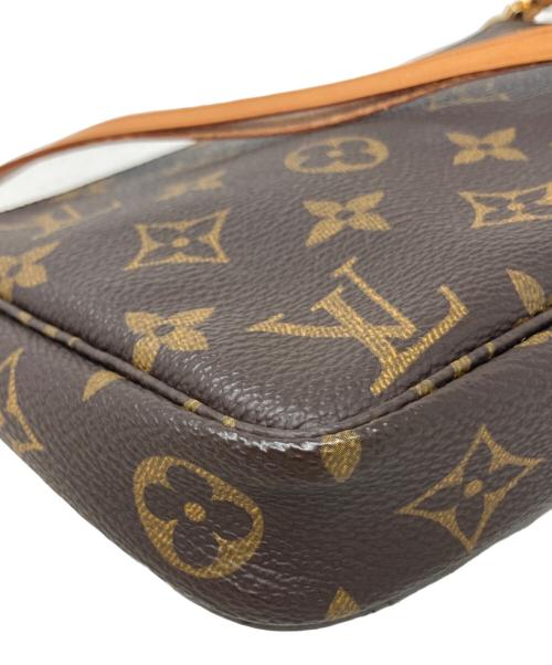 LOUIS VUITTON（ルイ ヴィトン）LOUIS VUITTON (ルイ ヴィトン) LOUIS VUITTON（ルイヴィトン）ショルダーポーチ　ポシェット・アクセソワール ブラウンの古着・服飾アイテム