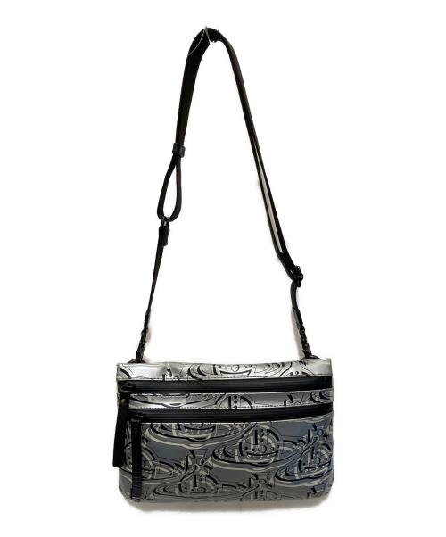 Vivienne Westwood（ヴィヴィアンウエストウッド）Vivienne Westwood (ヴィヴィアンウエストウッド) サコッシュ シルバー×ブラックの古着・服飾アイテム