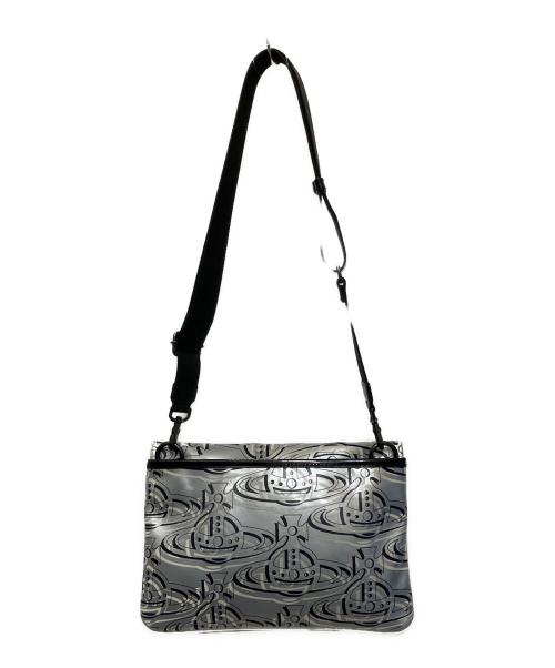 Vivienne Westwood（ヴィヴィアンウエストウッド）Vivienne Westwood (ヴィヴィアンウエストウッド) サコッシュ シルバー×ブラックの古着・服飾アイテム