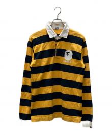 BAPE BY A BATHING APE（ベイプバイアベイシングエイプ）の古着「ラガーシャツ」｜イエロー