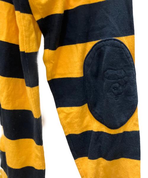 BAPE BY A BATHING APE（ベイプバイアベイシングエイプ）BAPE BY A BATHING APE (ベイプバイアベイシングエイプ) ラガーシャツ イエロー サイズ:SIZE Mの古着・服飾アイテム