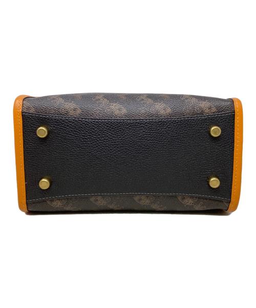 COACH（コーチ）COACH (コーチ) 2WAYトートバッグ　COACH（コーチ）　C8456　フィールド トート 22 ウィズ ホース アンド キャリッジ プリント アンド キャリッジ バッジ ブラウン×オレンジの古着・服飾アイテム