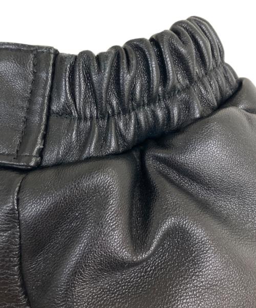 Schott（ショット）Schott (ショット) レザー2トーンシュノーケルダウンパーカー ブラック サイズ:SIZE Lの古着・服飾アイテム