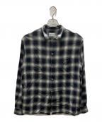 PENNEY'S TOWNCRAFTペニーズ タウンクラフト）の古着「オンブレチェックシャツ」｜グレー
