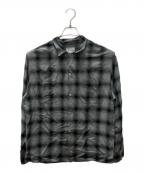 PENNEY'S TOWNCROFTペニーズタウンクロフト）の古着「オンブレチェックシャツ」｜グレー