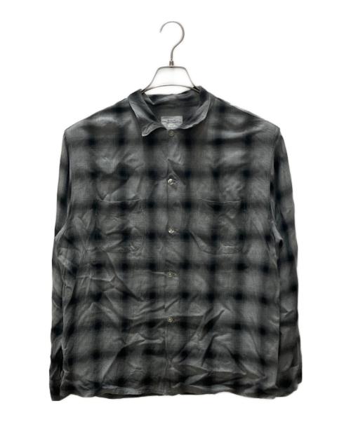 PENNEY'S TOWNCROFT（ペニーズタウンクロフト）PENNEY'S TOWNCROFT (ペニーズタウンクロフト) オンブレチェックシャツ グレー サイズ:SIZE Mの古着・服飾アイテム