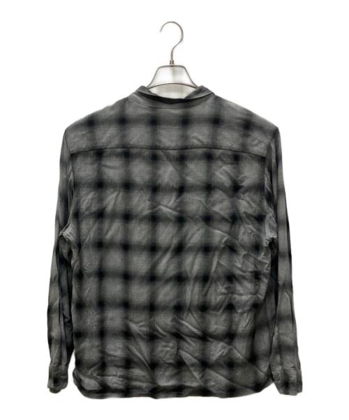 PENNEY'S TOWNCROFT（ペニーズタウンクロフト）PENNEY'S TOWNCROFT (ペニーズタウンクロフト) オンブレチェックシャツ グレー サイズ:SIZE Mの古着・服飾アイテム