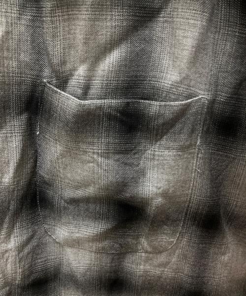 PENNEY'S TOWNCROFT（ペニーズタウンクロフト）PENNEY'S TOWNCROFT (ペニーズタウンクロフト) オンブレチェックシャツ グレー サイズ:SIZE Mの古着・服飾アイテム