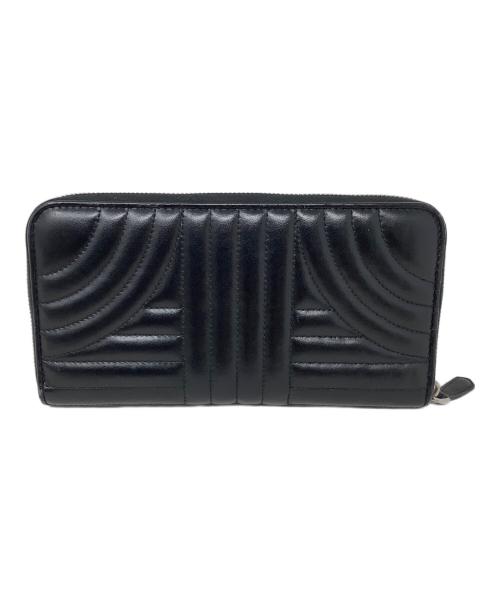 PRADA（プラダ）PRADA (プラダ) 長財布　PRADA（プラダ）　1ML506　ダイアグラムキルティングレザー ブラックの古着・服飾アイテム