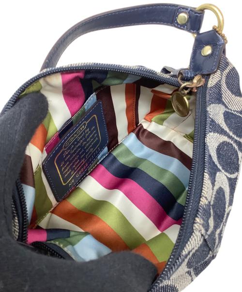 COACH（コーチ）COACH (コーチ) ハンドバッグ　COACH　41721　シグネチャー ネイビーの古着・服飾アイテム