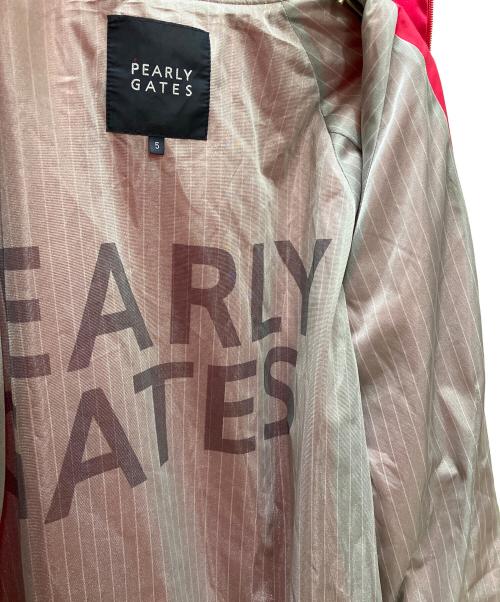 PEARLY GATES（パーリーゲイツ）PEARLY GATES (パーリーゲイツ) 撥水 フルジップブルゾン ピンク サイズ:SIZE LLの古着・服飾アイテム