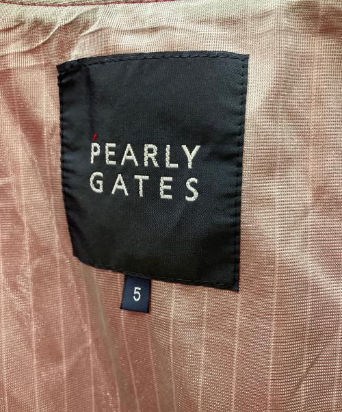 PEARLY GATES（パーリーゲイツ）PEARLY GATES (パーリーゲイツ) 撥水 フルジップブルゾン ピンク サイズ:SIZE LLの古着・服飾アイテム