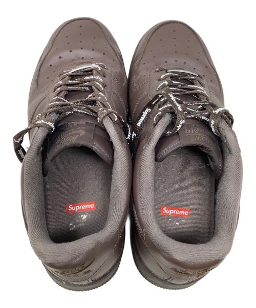NIKE（ナイキ）NIKE (ナイキ) SUPREME (シュプリーム) NIKE×SUPREME AIR FORCE 1 LOW ブラウン サイズ:25.0の古着・服飾アイテム
