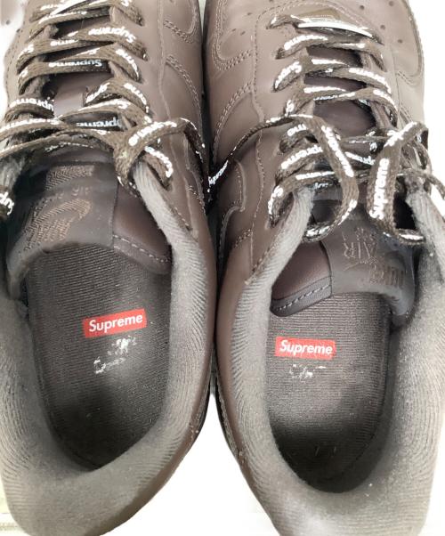 NIKE（ナイキ）NIKE (ナイキ) SUPREME (シュプリーム) NIKE×SUPREME AIR FORCE 1 LOW ブラウン サイズ:25.0の古着・服飾アイテム