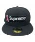 SUPREME（シュプリーム）の古着「キャップ　Supreme（シュプリーム）　New Era（ニューエラ）　ピンクリボン」｜ブラック