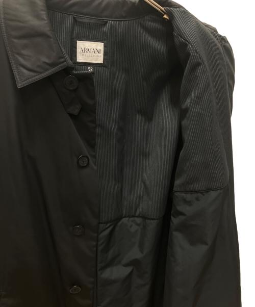 ARMANI COLLEZIONI（アルマーニ コレツィオーニ）ARMANI COLLEZIONI (アルマーニ コレツィオーニ) ステンカラーコート ブラック サイズ:SIZE 52の古着・服飾アイテム