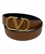 VALENTINO GARAVANIヴァレンティノ・ガラヴァーニ）の古着「レザーベルト　VALENTINO GARAVANI（ヴァレンティノ・ガラヴァーニ）　」｜ブラウン