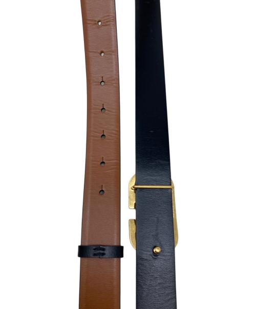 VALENTINO GARAVANI（ヴァレンティノ・ガラヴァーニ）VALENTINO GARAVANI (ヴァレンティノ・ガラヴァーニ) レザーベルト　VALENTINO GARAVANI（ヴァレンティノ・ガラヴァーニ）　 ブラウンの古着・服飾アイテム