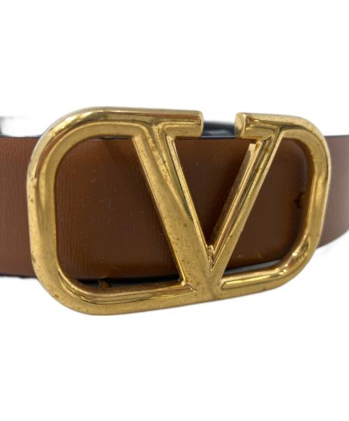 VALENTINO GARAVANI（ヴァレンティノ・ガラヴァーニ）VALENTINO GARAVANI (ヴァレンティノ・ガラヴァーニ) レザーベルト　VALENTINO GARAVANI（ヴァレンティノ・ガラヴァーニ）　 ブラウンの古着・服飾アイテム