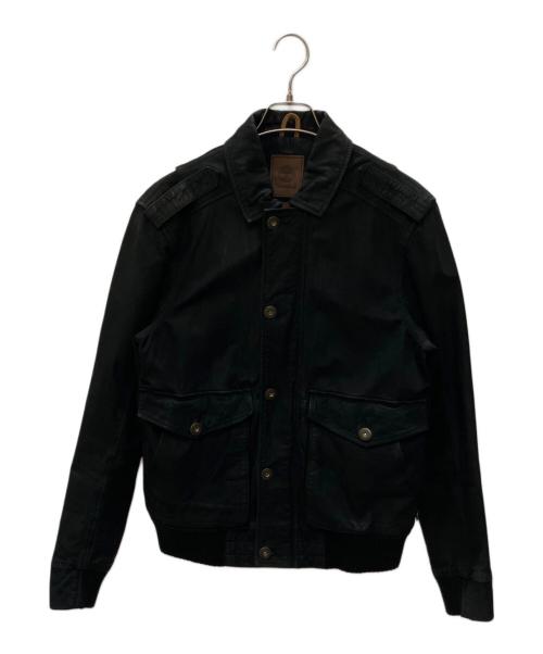 Timberland（ティンバーランド）Timberland (ティンバーランド) A-2型　レザージャケット ブラック サイズ:SIZE Mの古着・服飾アイテム