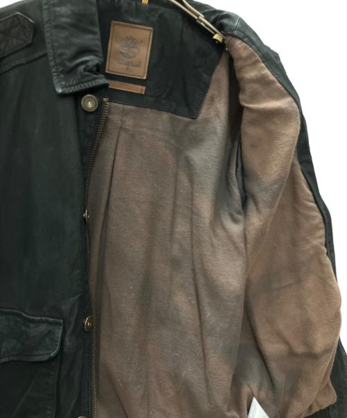 Timberland（ティンバーランド）Timberland (ティンバーランド) A-2型　レザージャケット ブラック サイズ:SIZE Mの古着・服飾アイテム