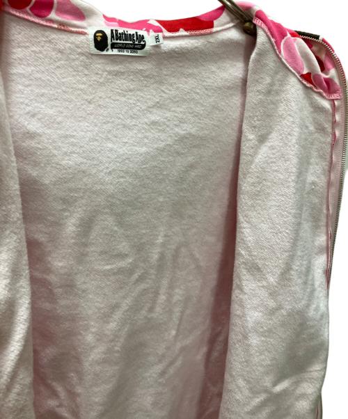 A BATHING APE（ア ベイシング エイプ）A BATHING APE (ア ベイシング エイプ) カモフラージュ柄フルジップパーカー ピンク サイズ:SIZE XXLの古着・服飾アイテム