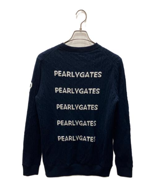 PEARLY GATES（パーリーゲイツ）PEARLY GATES (パーリーゲイツ) ゴルフウェア(トップス)　セーター ネイビー サイズ:SIZE 5の古着・服飾アイテム