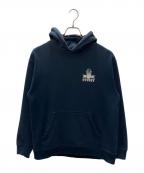 stussyステューシー）の古着「90s　USA製　プルオーバーパーカー」｜ネイビー