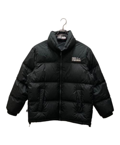 FIRST DOWN（ファーストダウン）FIRST DOWN (ファーストダウン) BUBBLE DOWN JKT MICROFT バブルダウンジャケット マイクロフト ブラック サイズ:SIZE Mの古着・服飾アイテム