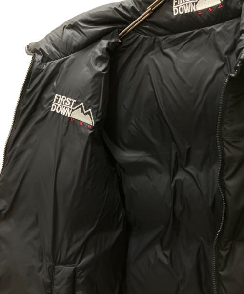 FIRST DOWN（ファーストダウン）FIRST DOWN (ファーストダウン) BUBBLE DOWN JKT MICROFT バブルダウンジャケット マイクロフト ブラック サイズ:SIZE Mの古着・服飾アイテム