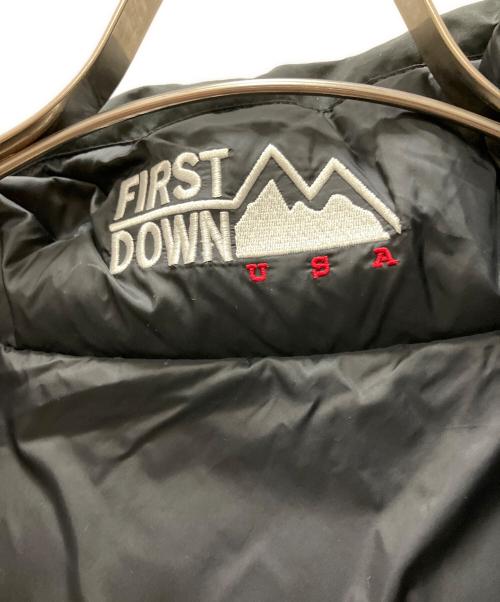 FIRST DOWN（ファーストダウン）FIRST DOWN (ファーストダウン) BUBBLE DOWN JKT MICROFT バブルダウンジャケット マイクロフト ブラック サイズ:SIZE Mの古着・服飾アイテム