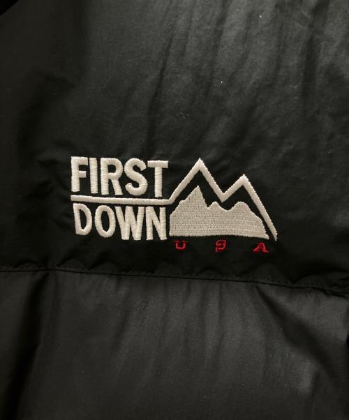 FIRST DOWN（ファーストダウン）FIRST DOWN (ファーストダウン) BUBBLE DOWN JKT MICROFT バブルダウンジャケット マイクロフト ブラック サイズ:SIZE Mの古着・服飾アイテム