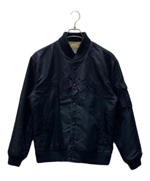stussy（ステューシー）stussy (ステューシー) フライトジャケット ネイビー サイズ:SIZE Mの古着・服飾アイテム