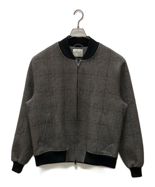 CIRCOLO 1901（チルコロ1901）CIRCOLO 1901 (チルコロ1901)  チェック柄 フルジップ ジャケット グレー サイズ:SIZE 3XLの古着・服飾アイテム
