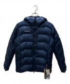 MAMMUTマムート）の古着「Gravity Insulation Hooded Jacket AF Men（グラビティ インサレーション フーデッド ジャケット アジアンフィット メンズ）」｜ネイビー