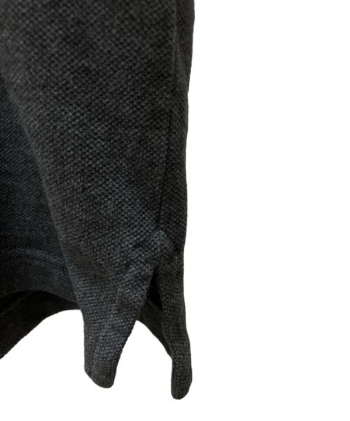 maison kitsune（メゾンキツネ）maison kitsune (メゾンキツネ) ボールド フォックスヘッド パッチ オーバーサイズ ポロシャツ グレー サイズ:SIZE Mの古着・服飾アイテム