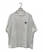 maison kitsuneメゾンキツネ）の古着「BOLD FOX HEAD PATCH OVERSIZE TEE-SHIRT」｜ホワイト