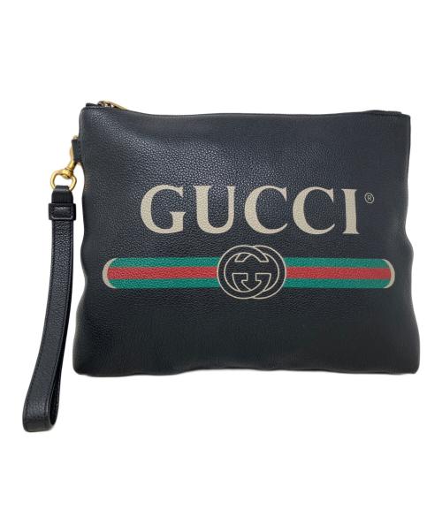 GUCCI（グッチ）GUCCI (グッチ) クラッチバッグ GUCCI(グッチ)　572770　527066 ブラックの古着・服飾アイテム