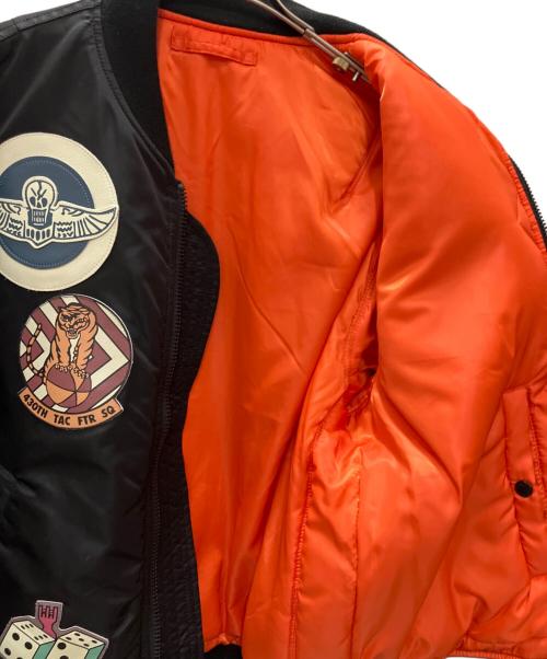 AVIREX（アヴィレックス）AVIREX (アヴィレックス) MA-1フライトジャケット コマーシャルモデル TOP GUN ブラック サイズ:EXTRA LARGEの古着・服飾アイテム