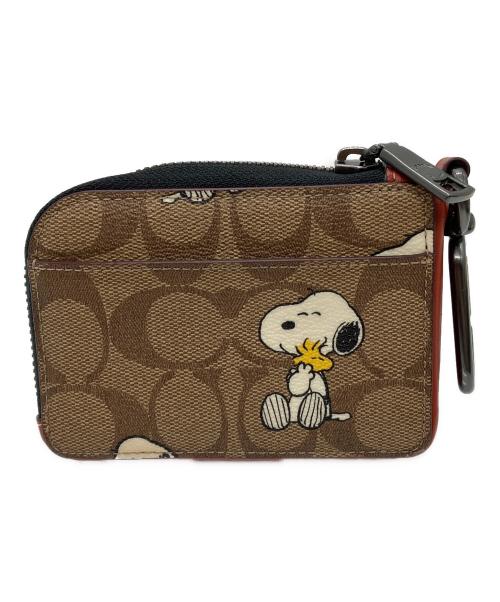 COACH（コーチ）COACH (コーチ) PEANUTS (ピーナッツ) Lジップカードケースの古着・服飾アイテム