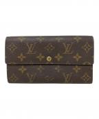 LOUIS VUITTONルイ ヴィトン）の古着「長財布　LOUIS VUITTON（ルイヴィトン）M61734　モノグラム　ポルトフォイユ・サラ」｜ブラウン