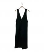 LE PHILル フィル）の古着「スキューバジャージーサロペット」｜ブラック