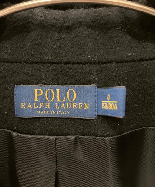 POLO RALPH LAUREN（ポロ・ラルフローレン）POLO RALPH LAUREN (ポロ・ラルフローレン) ダブルカシミヤ混コート ブラック サイズ:SIZE 0の古着・服飾アイテム