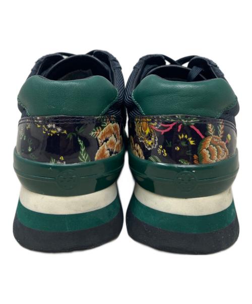 TORY BURCH（トリーバーチ）TORY BURCH (トリーバーチ) SAW TOOTH LOGO ソートゥース ロゴ  ネイビー サイズ:SIZE 23.5cmの古着・服飾アイテム