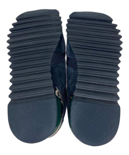 TORY BURCH（トリーバーチ）TORY BURCH (トリーバーチ) SAW TOOTH LOGO ソートゥース ロゴ  ネイビー サイズ:SIZE 23.5cmの古着・服飾アイテム