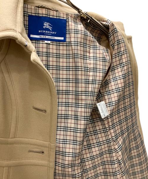 BURBERRY BLUE LABEL（バーバリー ブルー レーベル）BURBERRY BLUE LABEL (バーバリーロンドンブルーレーベル) シングルフレアウールロングコート ベージュ サイズ:SIZE 36の古着・服飾アイテム