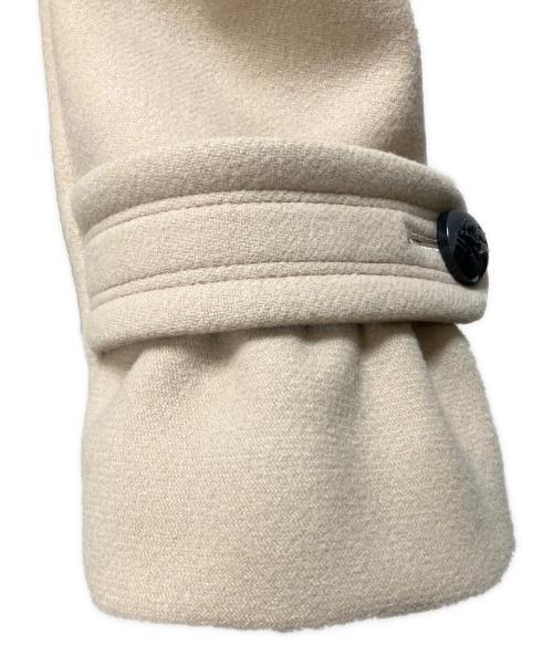 BURBERRY BLUE LABEL（バーバリー ブルー レーベル）BURBERRY BLUE LABEL (バーバリーロンドンブルーレーベル) シングルフレアウールロングコート ベージュ サイズ:SIZE 36の古着・服飾アイテム