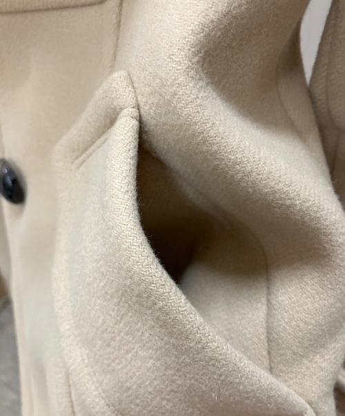 BURBERRY BLUE LABEL（バーバリー ブルー レーベル）BURBERRY BLUE LABEL (バーバリーロンドンブルーレーベル) シングルフレアウールロングコート ベージュ サイズ:SIZE 36の古着・服飾アイテム