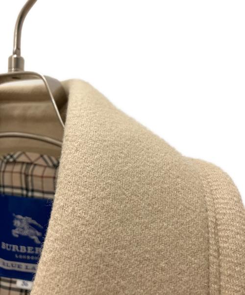 BURBERRY BLUE LABEL（バーバリー ブルー レーベル）BURBERRY BLUE LABEL (バーバリーロンドンブルーレーベル) シングルフレアウールロングコート ベージュ サイズ:SIZE 36の古着・服飾アイテム