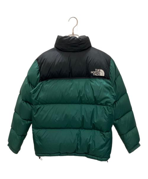 THE NORTH FACE（ザ ノース フェイス）THE NORTH FACE (ザ ノース フェイス) ヌプシダウンジャケット ブラック×グリーン サイズ:SIZE Lの古着・服飾アイテム